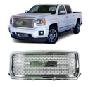 Chrome Front Grille Fit for 2014 2015 GMC Sierra 1500 Grill Honeycomb Style