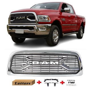 Chrome Grille For 2010-2018 Dodge RAM 2500/3500 Big Horn Front Hood Bumper Grill