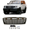 Front Grille Compatible with 1998-2006 Toyota Land Cruiser LC100 TRD Grill with Lights and Letters