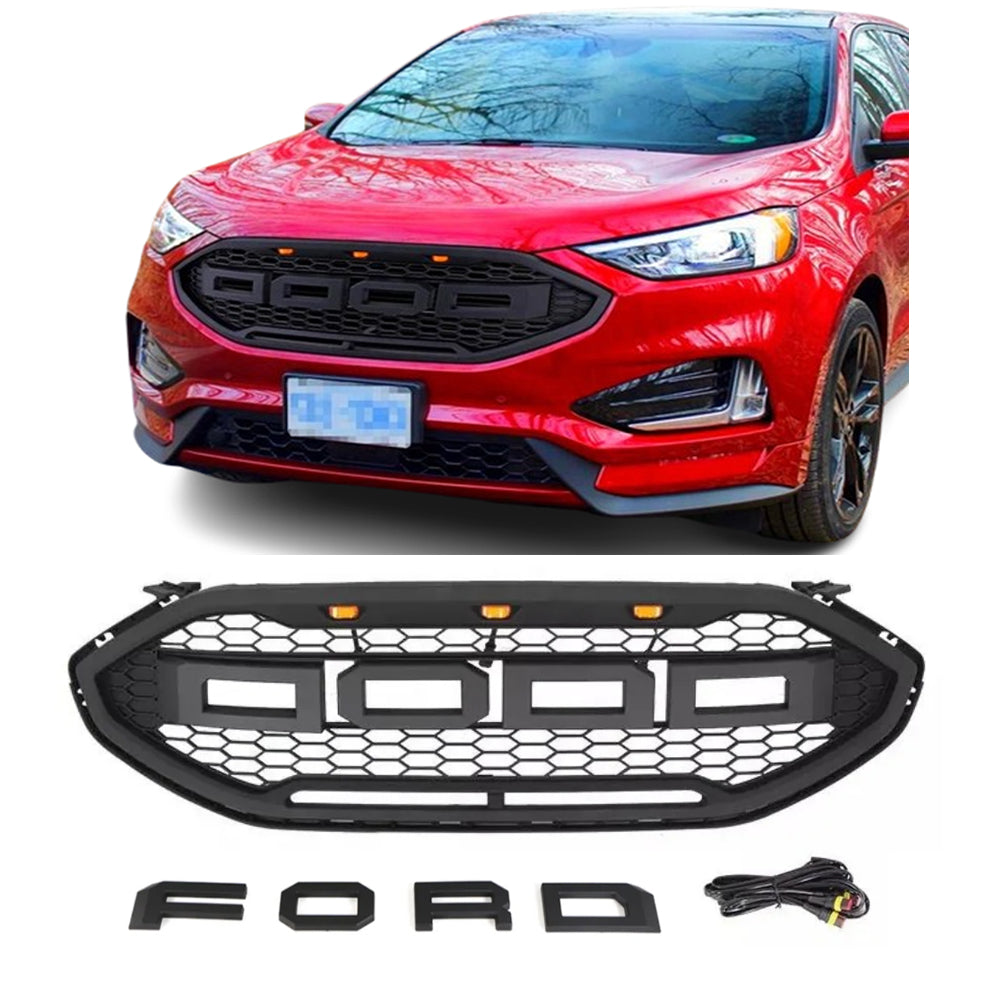 Front Grille for 2019 2020 2021 2022 Ford edge Raptor Style Grill with ...