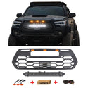 Front Grille for 3rd Gen 2016 2017 2018 2019 2020 2021 2022 2023 Toyota Tacoma TRD Style Grill with Emblem and LED Bars