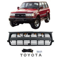 Front Grille for 1990 1991 1992 1993 1994 1995 1996 1997 Toyota Land Cruiser LC80 TRD Grill with Emblem and LEDs