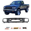 Black Front Grille With Led Lights For 1995 1996 1st Gen Toyota Tacoma TRD PRO Style Grill