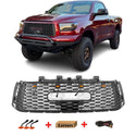 Front Grille Compatible with 2nd Gen 2010 2011 2012 2013 Toyota Tundra Front Bumper Grill Insert Black Mesh