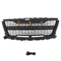 Front Grille for 2016 2017 2018 2019 2020 Chevrolet Chevy Colorado Raptor Style Grill with Letters and LED Lights Matte Black