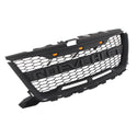 Front Grille for 2016 2017 2018 2019 2020 Chevrolet Chevy Colorado Raptor Style Grill with Letters and LED Lights Matte Black