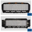 Raptor Style Front Grille Fit for 2021 2022 2023 Ford F150 Aftermarket Grill with Letters and 3 Led Lights