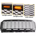 Raptor Style Front Grille Fit for 2021 2022 2023 Ford F150 Aftermarket Grill with Letters and 3 Led Lights