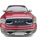 Front Grille For 2013 2014 2015 2016 2017 2018 Dodge RAM 1500 Big Horn Style Grill with Letters Chrome with LED Lights