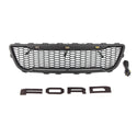 Black Front Grille for 1999 2000 2001 2002 2003 Ford F150 Raptor Style Grill with Letters and LED Lights