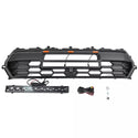 Front Grille Compatible with 2024 2025 Toyota Tacoma 4rd Gen TRD Style Front Grill Grille with Emblem and LEDs