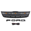 Front Grille for 2010 2011 2012 2013 Ford Transit (US Version) Raptor Style Grill with Letters and LED Lights