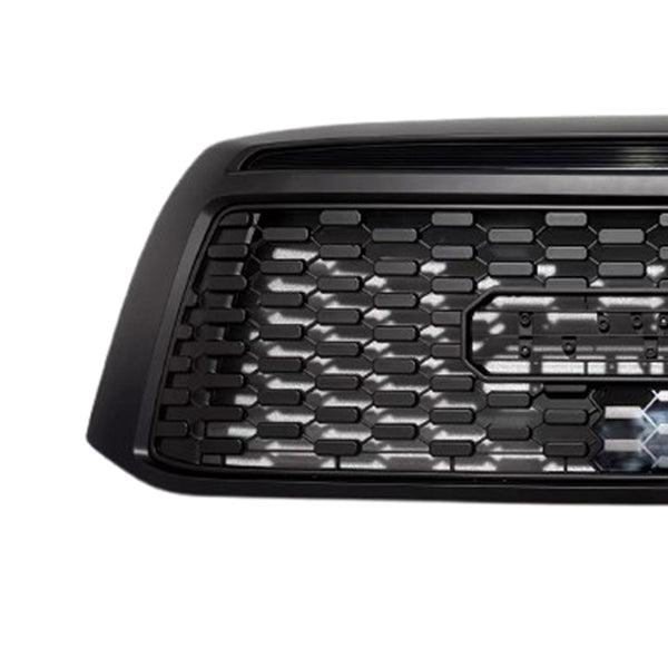 Black Front Bumper Grille for 2nd Gen 2010 2011 2012 2013 Toyota Tundra Grill TRD Pro Style with frame and Letters