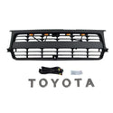 Front Grille for 1990 1991 1992 1993 1994 1995 1996 1997 Toyota Land Cruiser LC80 TRD Grill with Emblem and LEDs