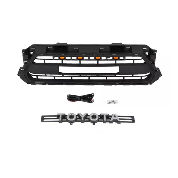 Front Grille for 2012 2013 2014 2015 2nd Gen Toyota Tacoma TRD Pro Style Grill with Emblem and LEDs