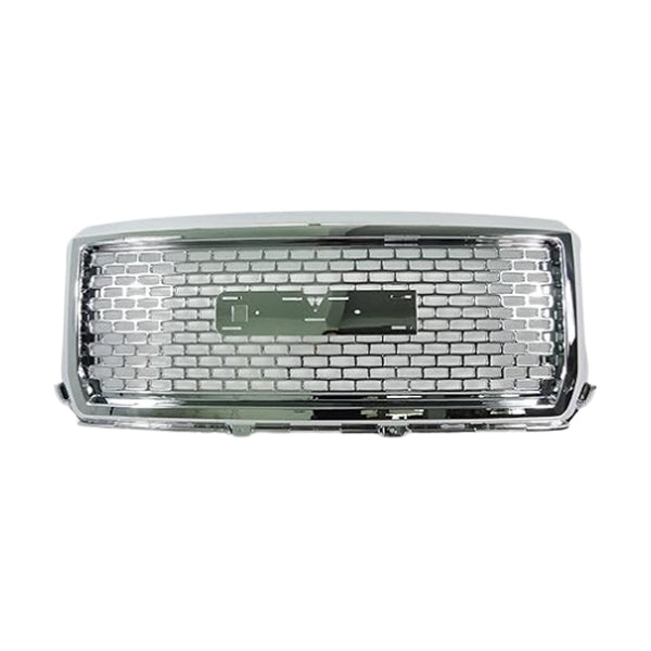 Chrome Front Grille Fit for 2014 2015 GMC Sierra 1500 Grill Honeycomb Style