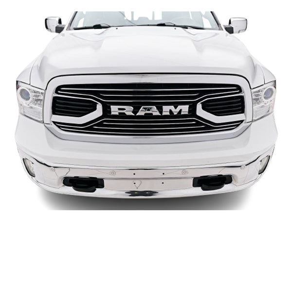 Front Grille For 2013 2014 2015 2016 2017 2018 Dodge RAM 1500 Big Horn Style Grill with Letters Chrome with LED Lights