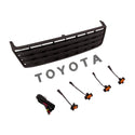 Front Grille for 1993-2002 Toyota Land Cruiser LC95 TRD Grill with Emblem and LED Lights