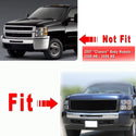 Front Grille for 2007 2008 2009 2010 2011 2012 2013 Chevy Silverado 1500 Mesh Grill Glossy Black