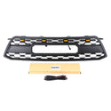 Front Grille Compatible with 2008 2009 2010 Toyota Highlander TRD PRO Grill with Emblem and Lights