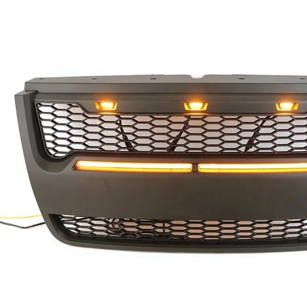 Front Grille Compatible with 2006 2007 2008 2009 2010 Raptor Style Ford Explorer/Sport Trac Models Black Grill