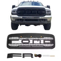 Front Grille Fit for 1999 2000 2001 2002 2003 2004 Ford F250 F350 F450 Grill Super Duty Raptor Style Grill with Letters and LEDs