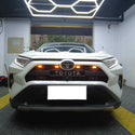 TRD PRO Style Black Grille for 2019 2020 2021 2022 2023 2024 Toyota RAV4 Grill with Badge & LED Lights