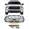 Front Grille for 2022 2023 2024 3rd Gen Toyota Tundra TRD PRO Style Grill With LEDs and Emblem