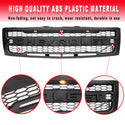 Front Grille Compatible with 2007 2008 2009 2010 2011 2012 2013 Chevy Silverado 1500 Grill With 3+2 Lights