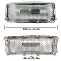 Chrome Front Grille Fit for 2014 2015 GMC Sierra 1500 Grill Honeycomb Style