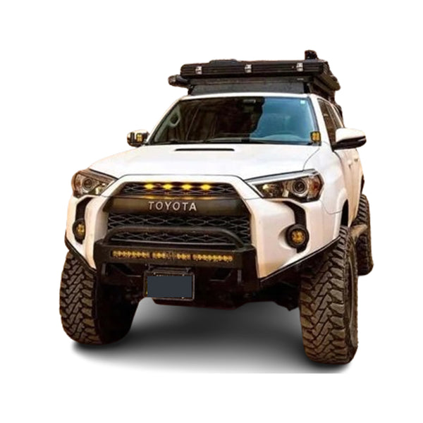 Grille Compatible with 2020 2021 2022 5th Gen Toyota 4Runner Grill with Letters and LED Lights