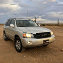 Front Grille Fit for 2004 2005 2006 2007 Toyota Highlander TRD PRO Grill with Letters and Lights