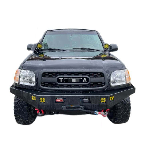 Front TRD Grille Fit for 2001 2002 2003 2004 1st Gen Toyota Sequoia Grill with Emblem and LED Lights