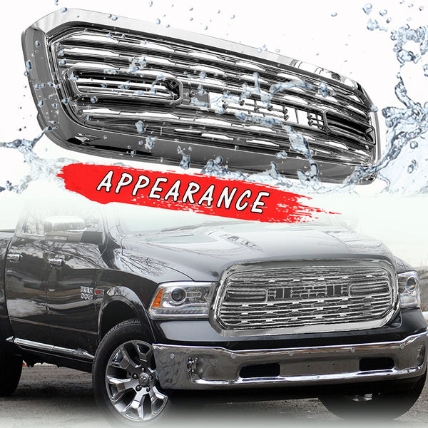 LTD Chrome Front Grille For 2013 2014 2015 2016 2017 2018 Dodge RAM 1500 Limited Style Grill with Letters