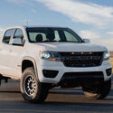 Front Grille for 2016 2017 2018 2019 2020 Chevrolet Chevy Colorado Raptor Style Grill with Letters and LED Lights Matte Black