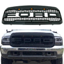 Front Grille Fit for 1999 2000 2001 2002 2003 2004 Ford F250 F350 F450 Grill Super Duty Raptor Style Grill with Letters and LEDs