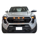 Front Grille Compatible with 2024 2025 Toyota Tacoma 4rd Gen TRD Style Front Grill Grille with Emblem and LEDs