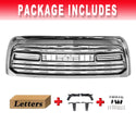 LTD Style Chrome Grille for 2013 2014 2015 2016 2017 2018 Dodge RAM 2500/3500 Limited Style Grill with Letters