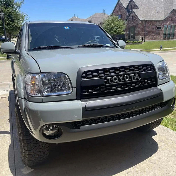 Front Grille For 2003 2004 2005 2006 1st Gen Toyota Tundra Bumper Grill with Emblem and LEDs